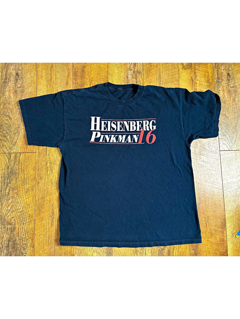 Breaking Bad T-Shirt Heisenberg Pinkman 16 Black Men’s Large TV Show Merch